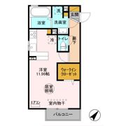 ヌーボイナリ金沢の間取り画像