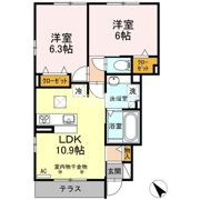 フォレスト九西の間取り画像