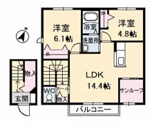ミラ・グレース B棟の間取り画像