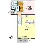 キャスバル B棟の間取り画像