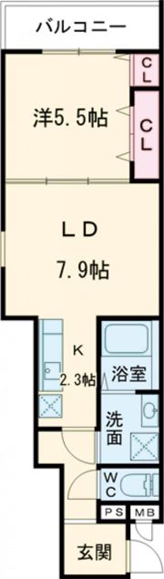 フジパレス伊孑志の間取り画像