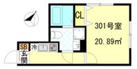 CFジオーレ川崎アネックスの間取り画像