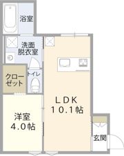 アーバンブランチ鳥屋野南Bの間取り画像