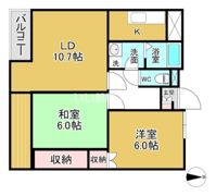 ニューハイツ綾の間取り画像