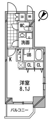 アーデン京町堀ウエストの間取り画像