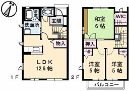 クレール アヴェニールの間取り画像