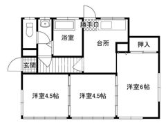 下村貸家の間取り画像