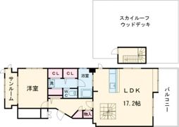 ワコーレ三宮ランドマークシティの間取り画像