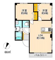 BRILLANT YAMAKEN Ⅲ番館の間取り画像