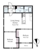 GRADUS中河原の間取り画像