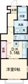 エリコーポⅡ Aの間取り画像