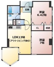アネーロ上粕屋の間取り画像