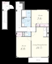 シャローム梅木Aの間取り画像