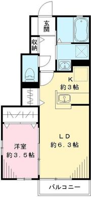 ラ・フォンテーヌ Aの間取り画像