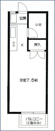 キャッスルハイムAの間取り画像