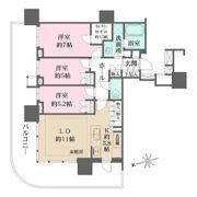 HARUMI FLAG SUN VILLAGE T棟の間取り画像