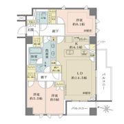 ザ・パークハウス千代田六番町の間取り画像