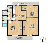 ヴィラナリー善通寺2号棟の間取り画像
