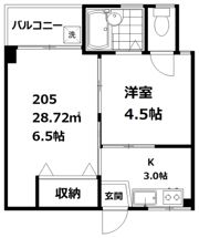 コーポ大田の間取り画像