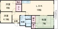 明野コーポの間取り画像