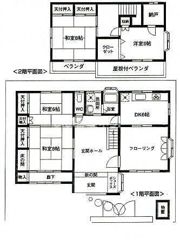 大木貸家の間取り画像