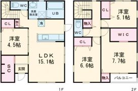 高松一宮戸建の間取り画像