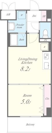 グランパシフィック東向日の間取り画像