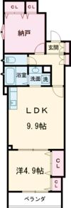 CASA CALMA菱木の間取り画像