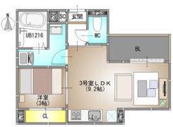 仮称）REGALEST 広瀬町の間取り画像