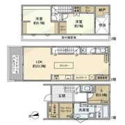 碑文谷戸建の間取り画像