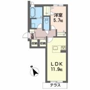 ベレオ伊賀河原の間取り画像