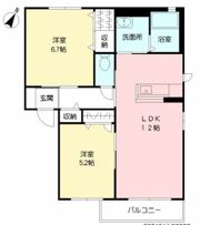 シャーメゾン・ヴァン B棟の間取り画像