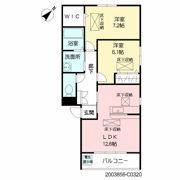 ルネス本城学研台 III棟の間取り画像