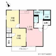 ルミエール高畑 A棟の間取り画像