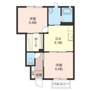 フレグランス横倉Iの間取り画像