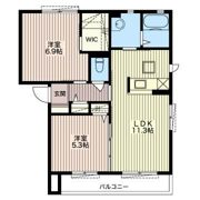 ベイサージュIの間取り画像