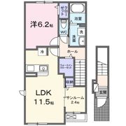 ル・ボヌール三木Ⅷの間取り画像