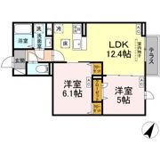 セレスティア白鷺Ⅱの間取り画像