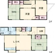 伊佐津戸建の間取り画像