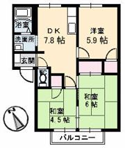 フレグランス春日 B棟の間取り画像