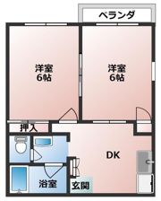 シオン花咲の間取り画像