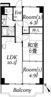 シュターンハイム第1の間取り画像