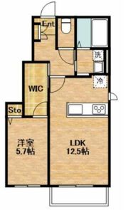 La Glycine(ラグリシーヌ)の間取り画像