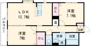 フレンド幸の間取り画像
