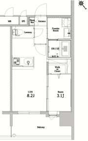 エンクレストベイ天神東Ⅱの間取り画像