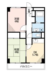 キャトル白山の間取り画像