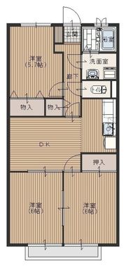 ビラージュ純の間取り画像