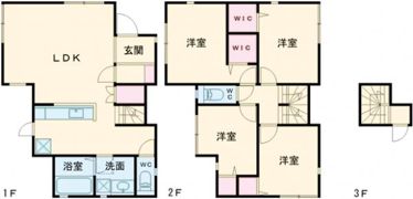 梅野邸戸建住宅の間取り画像