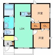 コートクラディスⅡの間取り画像