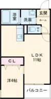 KT Terrace稲吉の間取り画像